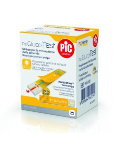 Pic Gluco Test Misurazione Glicemia 25 Strisce